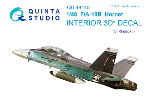 3D Декаль интерьера кабины F/A-18B (для модели Kinetic)