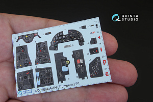 A-1H Skyraider 3D-Printed & coloured Interior on decal paper (for Trumpeter  kit)