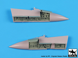 Additions (3D resin printing) 1/72 McDonnell F-15C Eagle electronics, cannon and engine Big Set (designed to be used with Hasegawa kits) 
