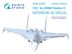 Su-30SM 3D-Printed & coloured Interior on decal paper (conversion for Trumpeter Su-30MKK) (Small version)