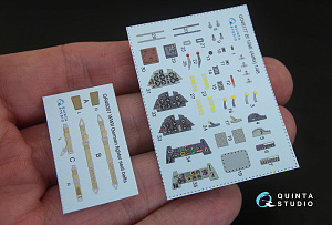 Bf 109E 3D-Printed & coloured Interior on decal paper (for Airfix kit)