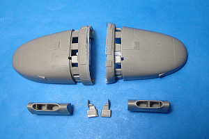 Additions (resin parts) 1/48 A-26B/B-26K Invader corrected 8-gun nose and wing air intakes for ICM (Vector) 