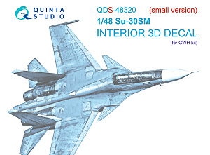 Su-30SM 3D-Printed & coloured Interior on decal paper (GWH) (Small version)
