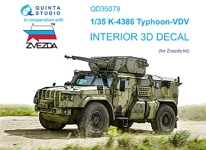 K-4386 Typhoon VDV 3D-Printed & coloured Interior on decal paper (Zvezda)