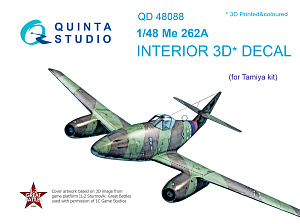 Me-262A 3D-Printed & coloured Interior on decal paper (for Tamiya kit)
