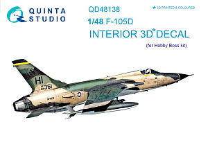  3D Декаль интерьера кабины F-105D (для модели HobbyBoss)