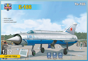 Model kit 1/72 Mikoyan-Gurevich Ye-166 (E-166) (Modelsvit) 