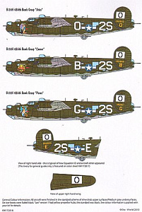 Decal 1/72 Consolidated B-24H Liberator 834th BS (set 2) (Kits-World)