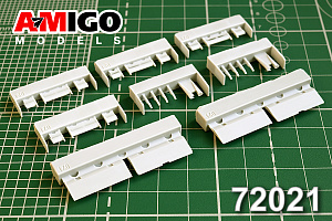 Additions (3D resin printing) 1/72 A set of Su-25 flaps (Amigo Models)