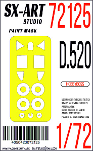 Paint Mask 1/72 D.520 (Hobbyboss)