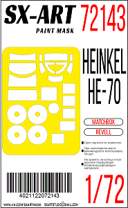 Paint Mask 1/72 Heinkel He 70 (Revell) (Matchbox)