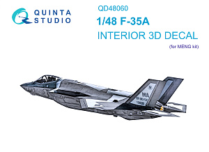 F-35A 3D-Printed & coloured Interior on decal paper (Meng)