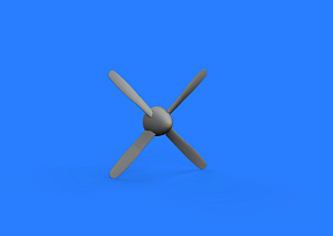 Additions (3D resin printing) 1/32 North-American P-51D Mustang New Tool propeller (designed to be used with Revell kits) 