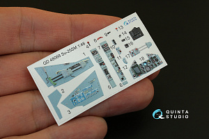 Su-25SM 3D-Printed & coloured Interior on decal paper (for KP kit)