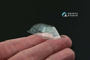 Yak-1B correction vacuuformed clear canopy, 1 pcs, (for Accurate miniatures/Zvezda/Eduard kit)