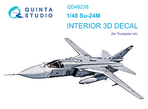 Su-24M 3D-Printed & coloured Interior on decal paper (Trumpeter)