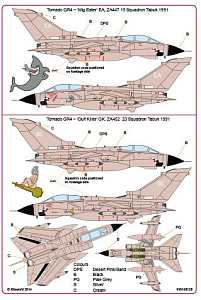 Decal 1/48 Desert Storm Panavia Tornado GR.4 (Kits-World)