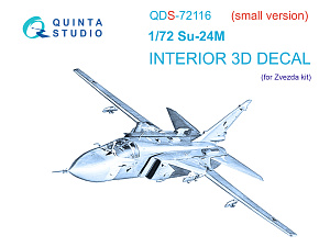 Su-24M 3D-Printed & coloured Interior on decal paper (Zvezda) (small version)