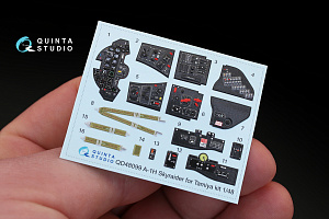 A-1H 3D-Printed & coloured Interior on decal paper (for Tamiya  kit)