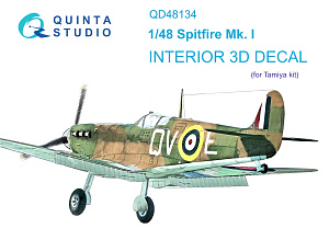 Spitfire Mk.I 3D-Printed & coloured Interior on decal paper (Tamiya)