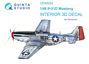 P-51D 3D-Printed & coloured Interior on decal paper (Tamiya)