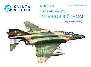 F-4E early/F-4EJ 3D-Printed & coloured Interior on decal paper (for FineMolds kit)