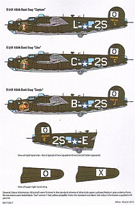 Decal 1/72 Consolidated B-24H Liberator 834th BS (Kits-World)
