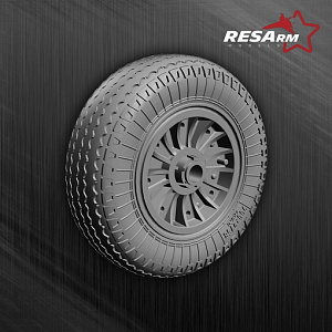 Additions (3D resin printing) 1/72 Wheels for Tu-16 (under load) (RESArm)