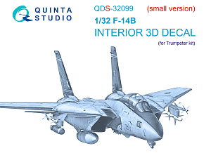 3D Декаль интерьера кабины F-14B (Trumpeter) (Малая версия)
