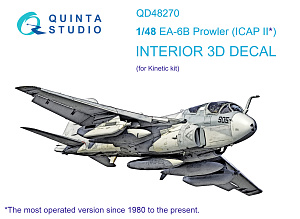 EA-6B Prowler (ICAP II) 3D-Printed & coloured Interior on decal paper (Kinetic)