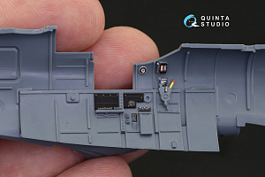 Spitfire Mk.V 3D-Printed & coloured Interior on decal paper (for Eduard  kit)