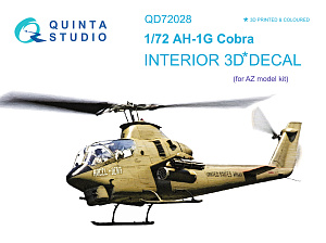 Ah-1G 3D-Printed & coloured Interior on decal paper (AZ models)