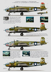 Decal 1/72 North-American B-25J Mitchell (4) (Bombshell)