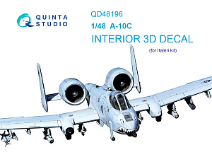 A-10C 3D-Printed & coloured Interior on decal paper (Italeri)