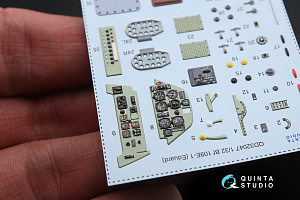 Bf 109E-1  3D-Printed & coloured Interior on decal paper (for Eduard kit)
