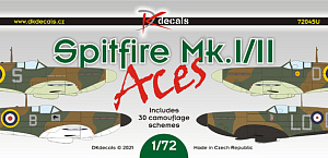 Decal 1/72 Spitfire Mk.I/II Aces (DK Decals)