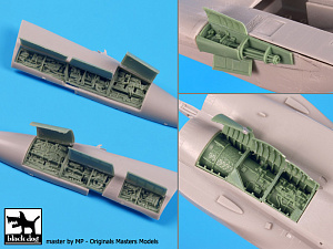 Additions (3D resin printing) 1/72 McDonnell F-15C Eagle electronics, cannon and engine Big Set (designed to be used with Hasegawa kits) 