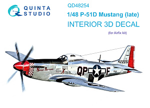 P-51D Late 3D-Printed & coloured Interior on decal paper (Airfix)