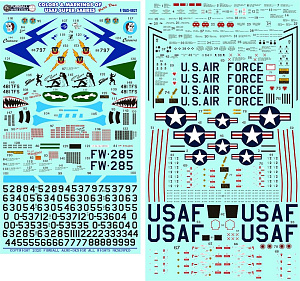 Decal 1/72 Colors & Markings of USAF Super Sabres (Furball Aero-Design)