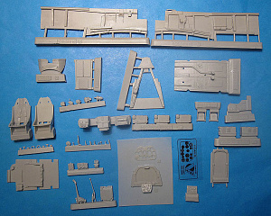 Additions (3D resin printing) 1/32 A-36A Mustang Cockpit Set (HOB kit) (Vector) 