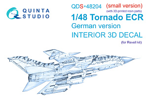 Tornado ECR German 3D-Printed & coloured Interior on decal paper (Revell) (small version) (with 3D-printed resin parts)