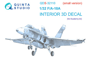 3D Декаль интерьера кабины F/A-18A (Academy) (малая версия)