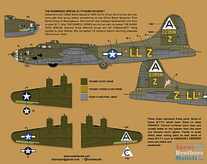 Decal 1/32 Boeing B-17F Flying Fortress At War part 1 (Zotz)
